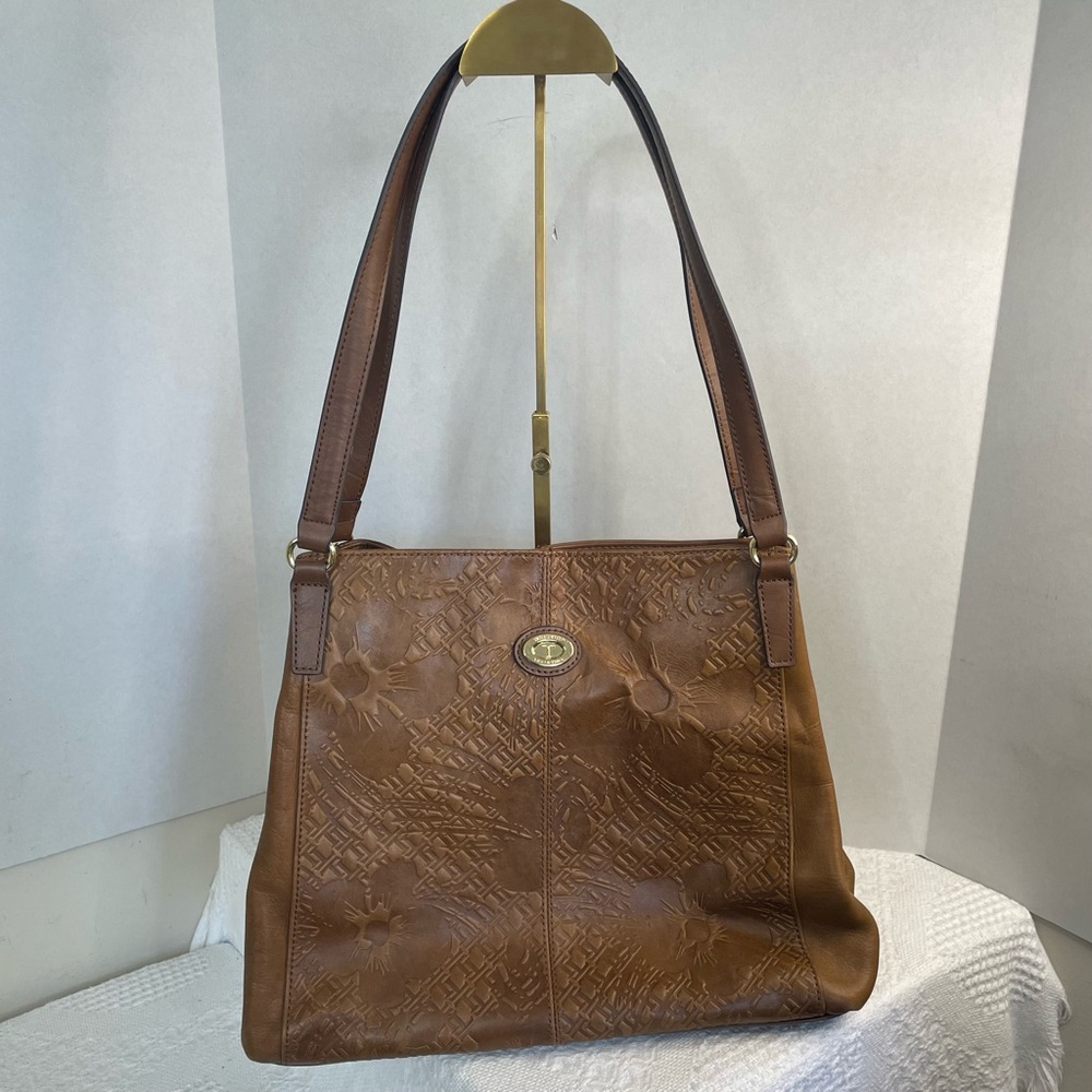 Tignanello‎ Tan Embossed Shoulder Bag~ Quality and Durable
